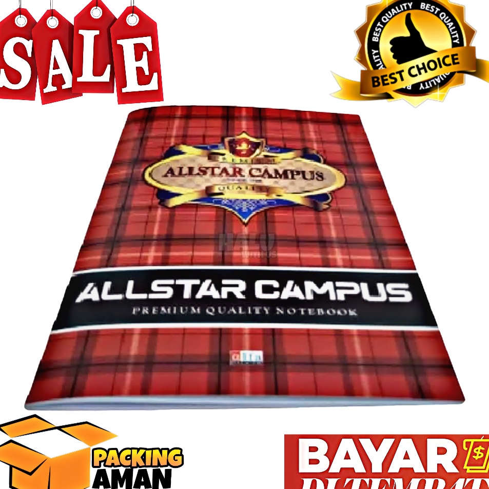 

Produk Pilihan BISA COD PROMO 1 Pcs Buku Tulis Besar 36 Lembar ALL STAR CAMPUS Buku Alfa BOXY Murah