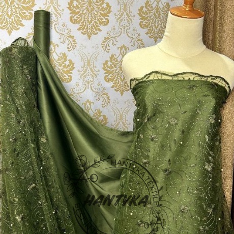 Serbu Obral  TERMURAH  Bahan Kain tile akar padi mutiara gliter bahan Tile akar mutiara  kain brukat