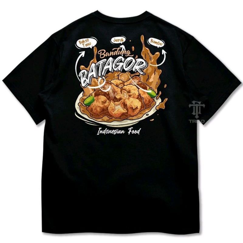 KAOS BATAGOR BANDUNG INDONESIAN FOOD