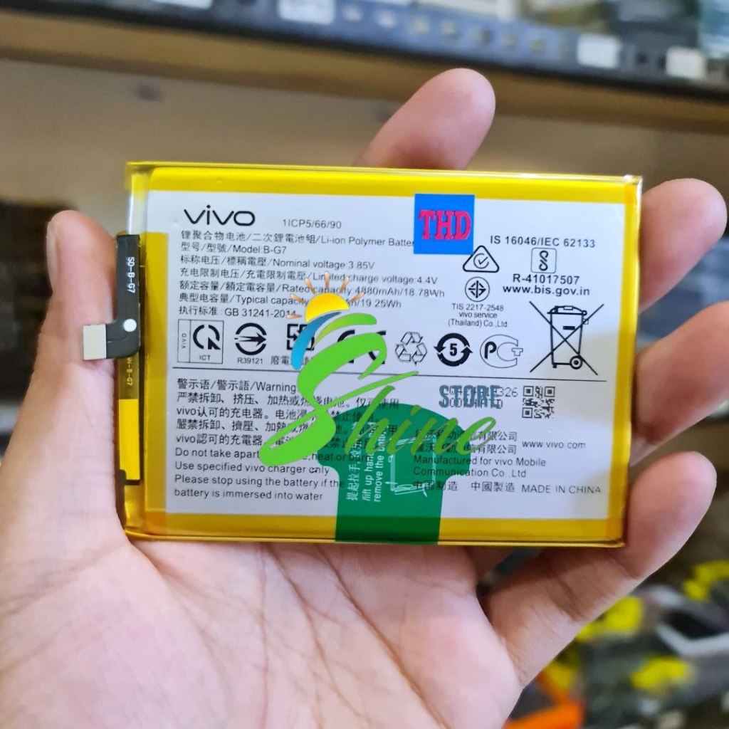 Baterai Batre Vivo B-G7 Original HP Vivo Y17 2019 1902 V1901A Battery Batrei Pipo BG7