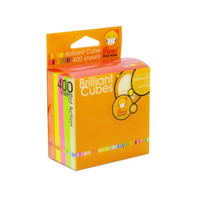 

PRONTO Brilliant cube 654 Sticky Note 654 pronto warnawarni 75x75mm