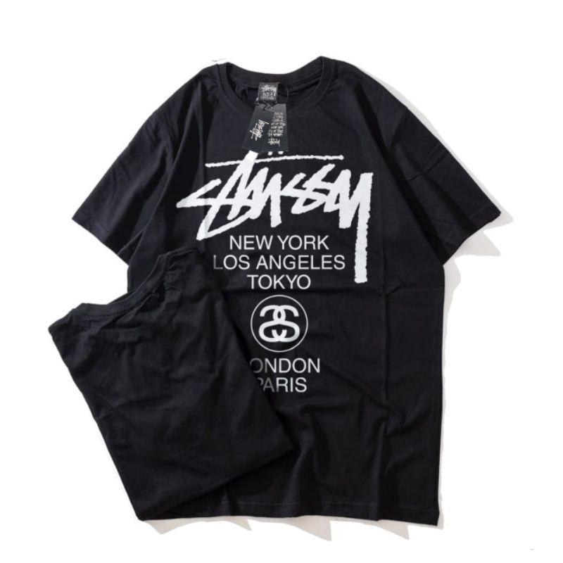 KAOS T-SHIRT STUSSY REGULER ORIGINAL / KAOS DISTRO