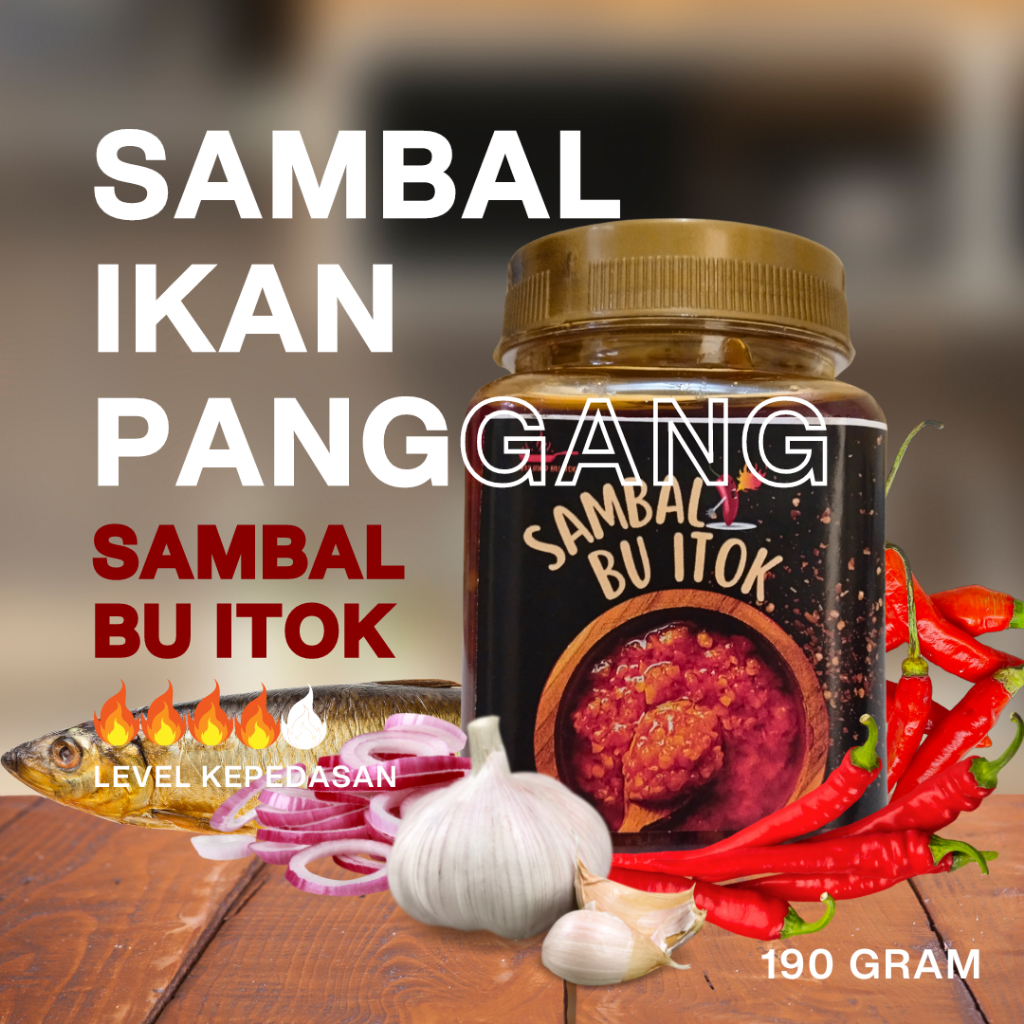 

SAMBAL IKAN PANGGANG/IKAN ASAP - SAMBAL BU ITOK I 190 GRAM I SAMBAL PRAKTIS, ENAK, DIJAMIN NAGIH