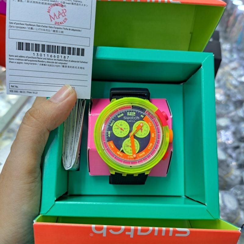 SWATCH SB06J100 Neon To The Max Original