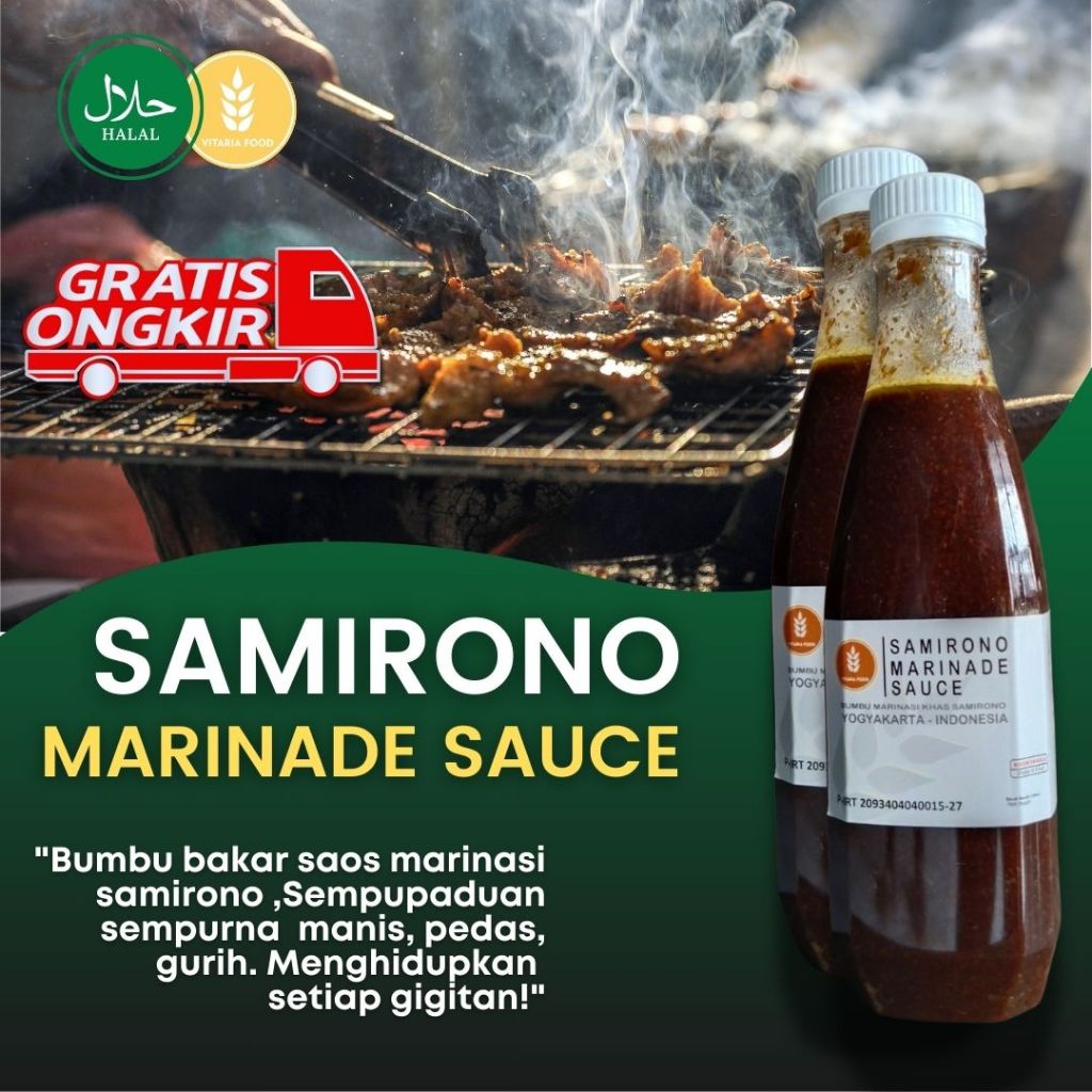 

Bumbu Ikan Asam Pedas Autentik / Marinasi Ayam Fillet Lezat / Marinasi Vitaria Food - Samirono 500ml