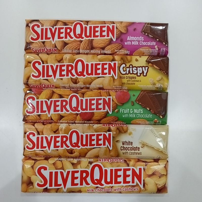 

SilverQueen Silver Queen Cokelat Susu 58 gram All Varian