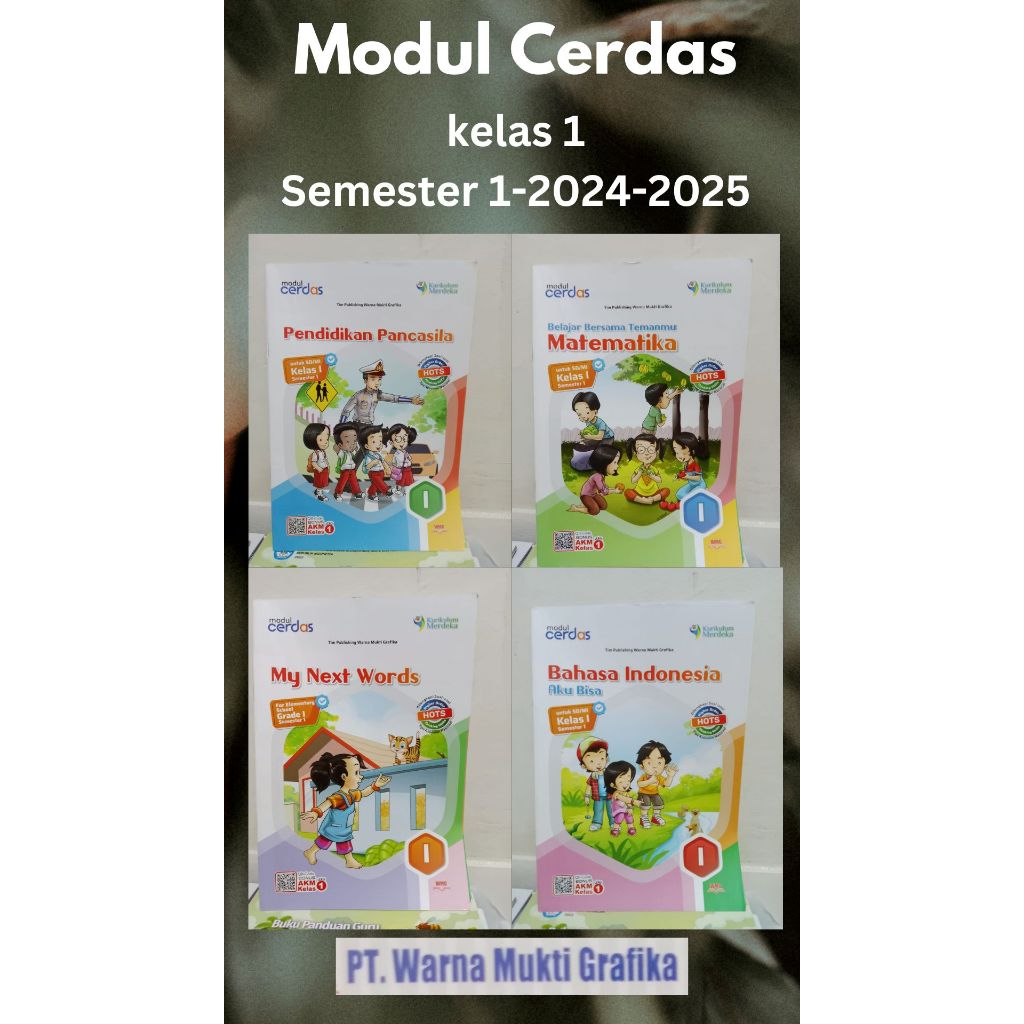 MODUL CERDAS -LKS SD KELAS 1 SEMESTER GANJIL 2024-PT. WARNA MUKTI GRAFIKA-KURMER-KURIKULUM MERDEKA