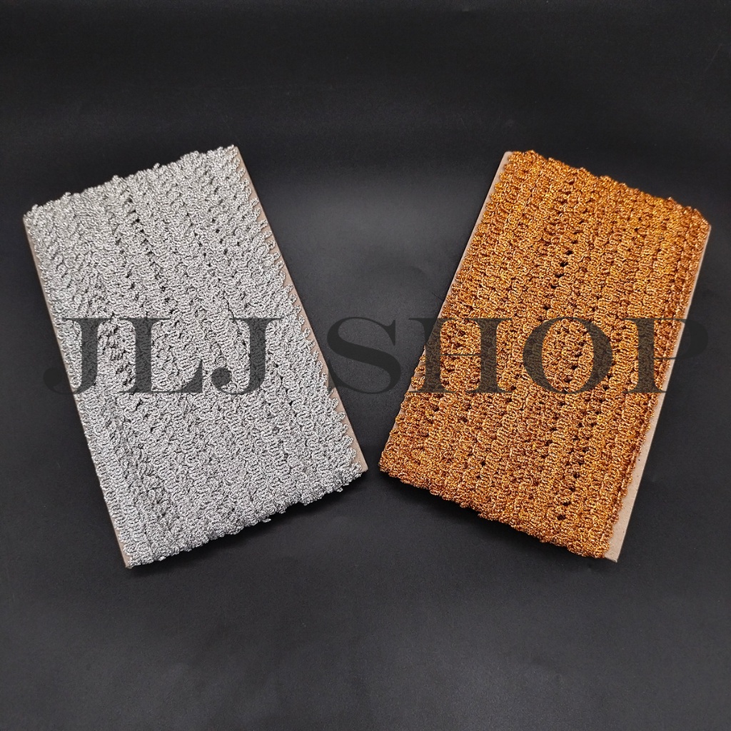 Renda Mahkota Kecil / Renda Kembang Kecil Warna Emas / Perak