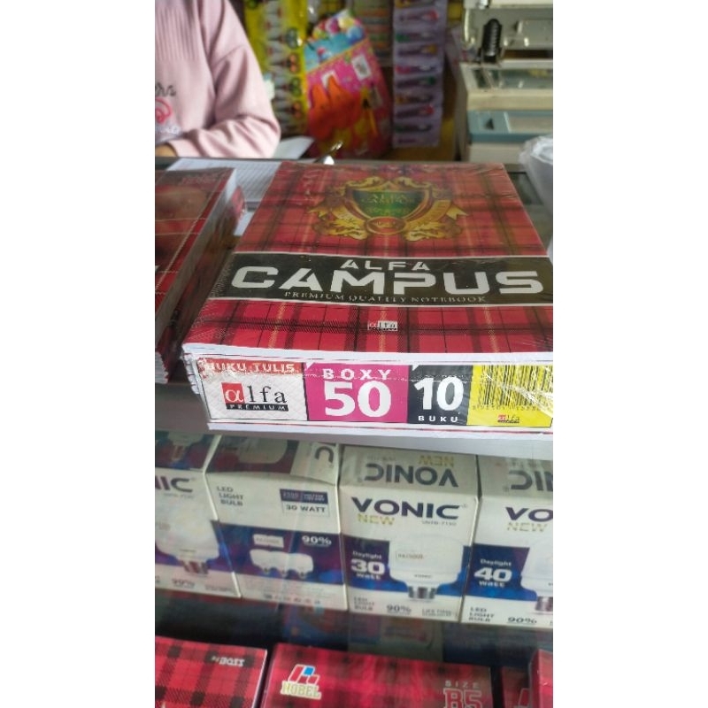 

Bulu tulis Alfa campus Isi 50 lembar ( 1 pak 10 pcs)