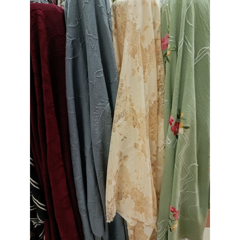 kain katun bordir meteran||