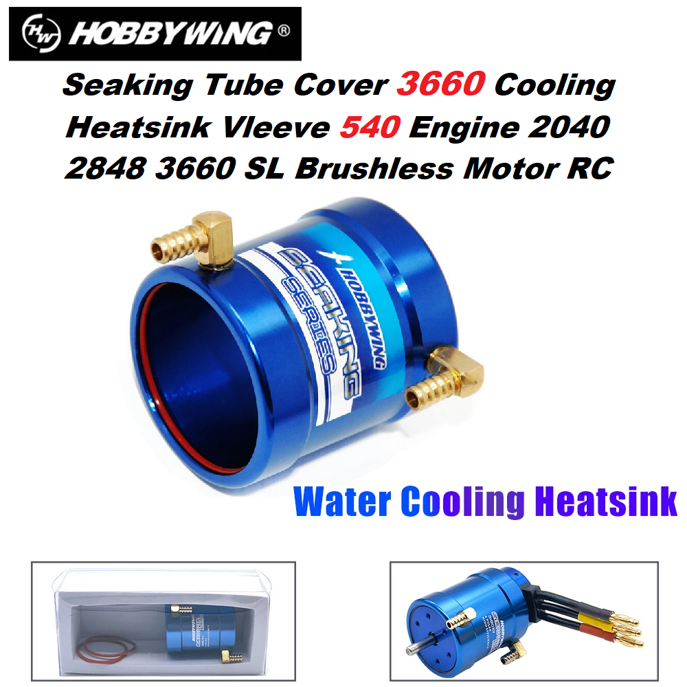 Hobbywing Seaking RC Boat Water Cooling Jacket Heatsink Pendigin Motor Air for Motor Brushed Brushle