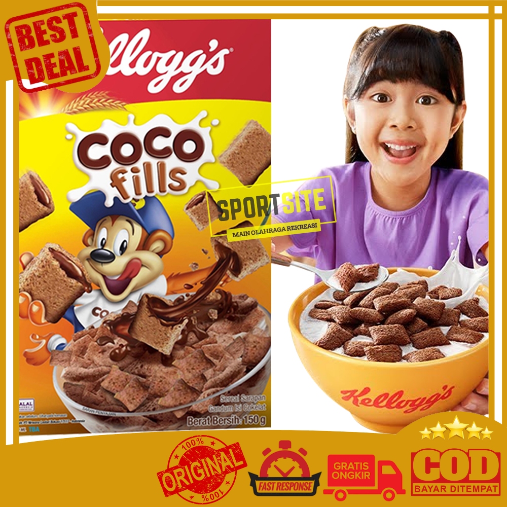 

Kelloggs Coco Fills 150 300 g Cokelat Makanan Ringan Sarapan Cemilan Anak Chocolate Cereal Kellogg's Camilan Choco Snack Coklat Sereal Gandum isi 150gr 300gr