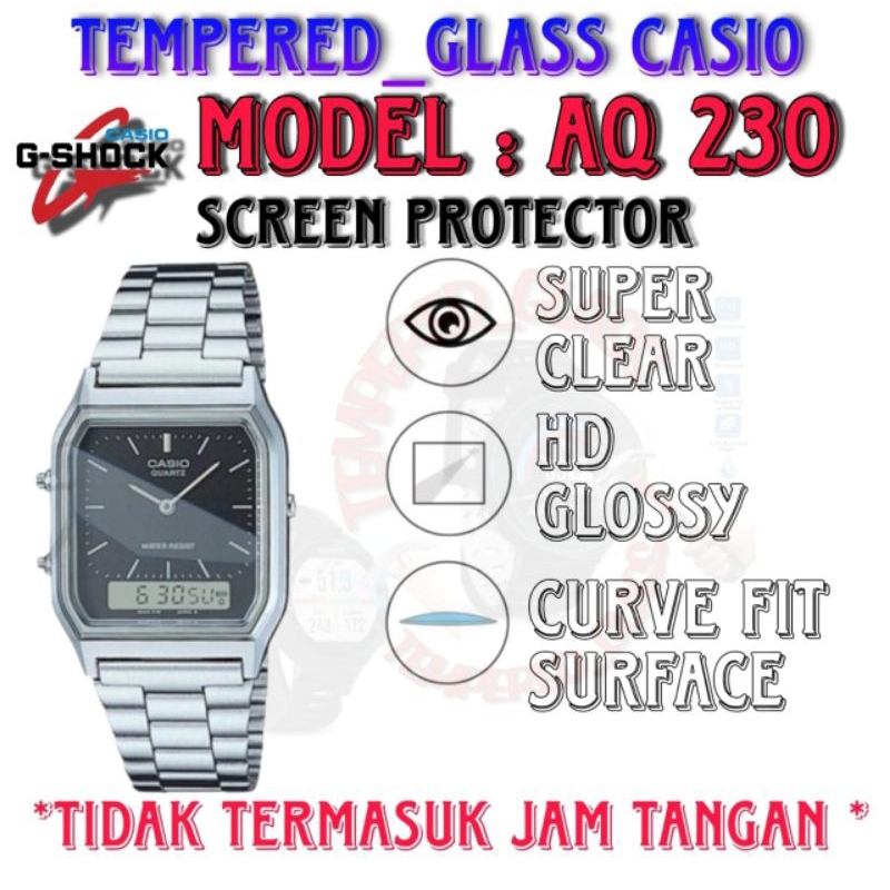 Antigores Khusus Casio AQ 230 / AQ 230A Tempered Glass AQ230 AQ230A