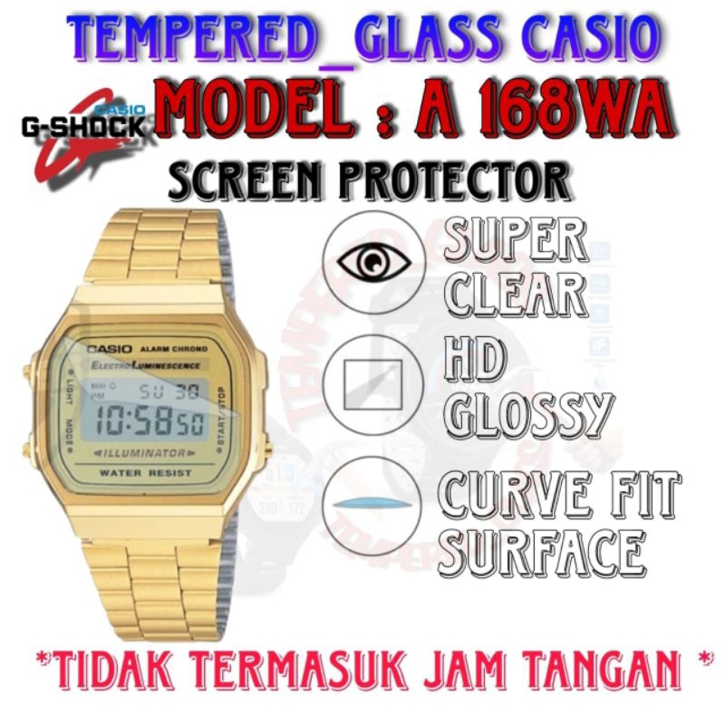 Antigores Khusus untuk Casio A 168 / A168WA Tempered a168 a168wa