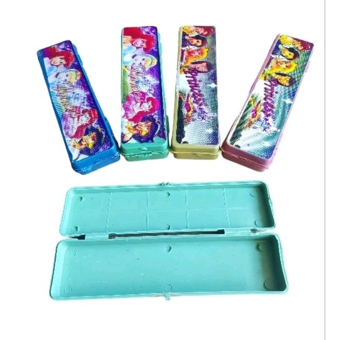 

tempat/kotak pensil/tepak/pencil case plastik mini princess BR