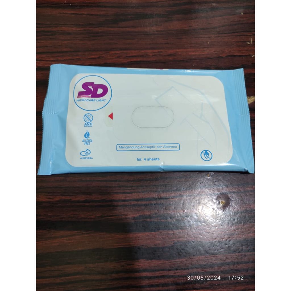 SD WASH GLOVES ISI 4 ANTISEPTIC/Waslap Antiseptik