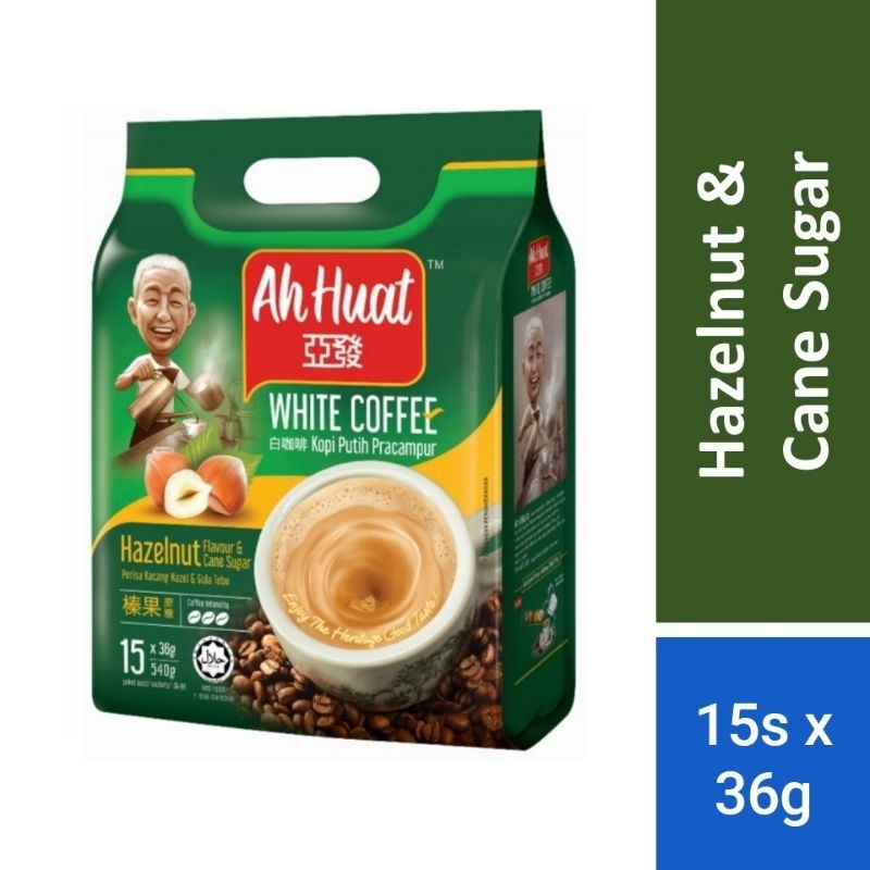 

Ah Huat Hazelnut / Kopi Ah Huat Hazelnut & Cane Sugar 15saset X 36gram