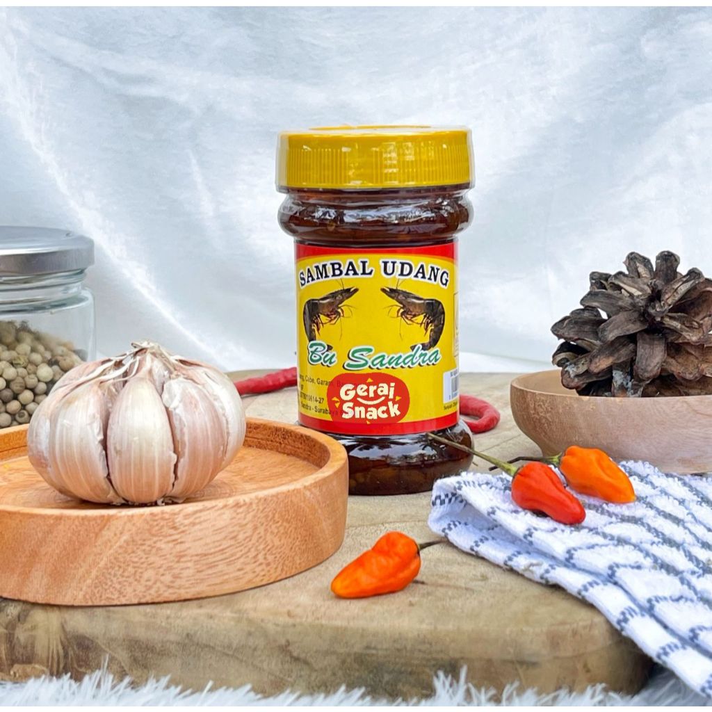 

Sambal Udang Bu Sandra Halal Oleh2 Khas Surabaya 150g Best Seller