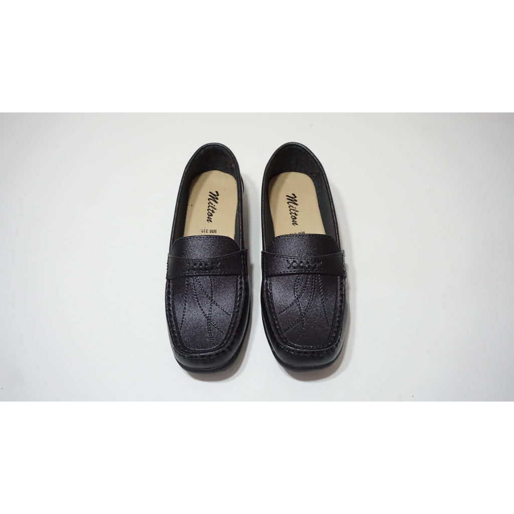 SEPATU MILTON PANTOFEL WANITA / PANTOFEL HITAM FORMAL WANITA MM318