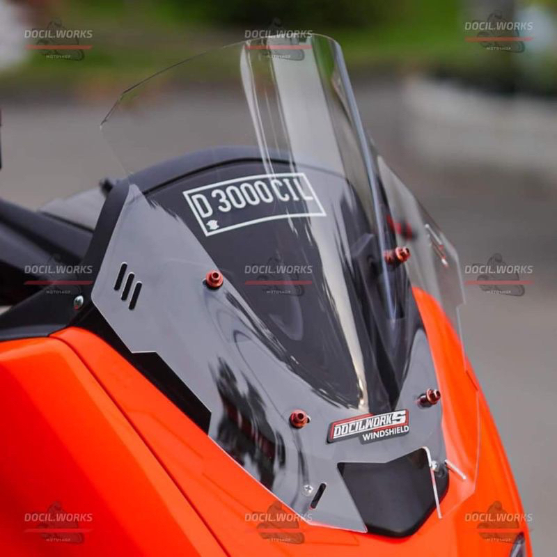 visor nmax tdr v4 - visor windshield nmax new old - tebal 3mm