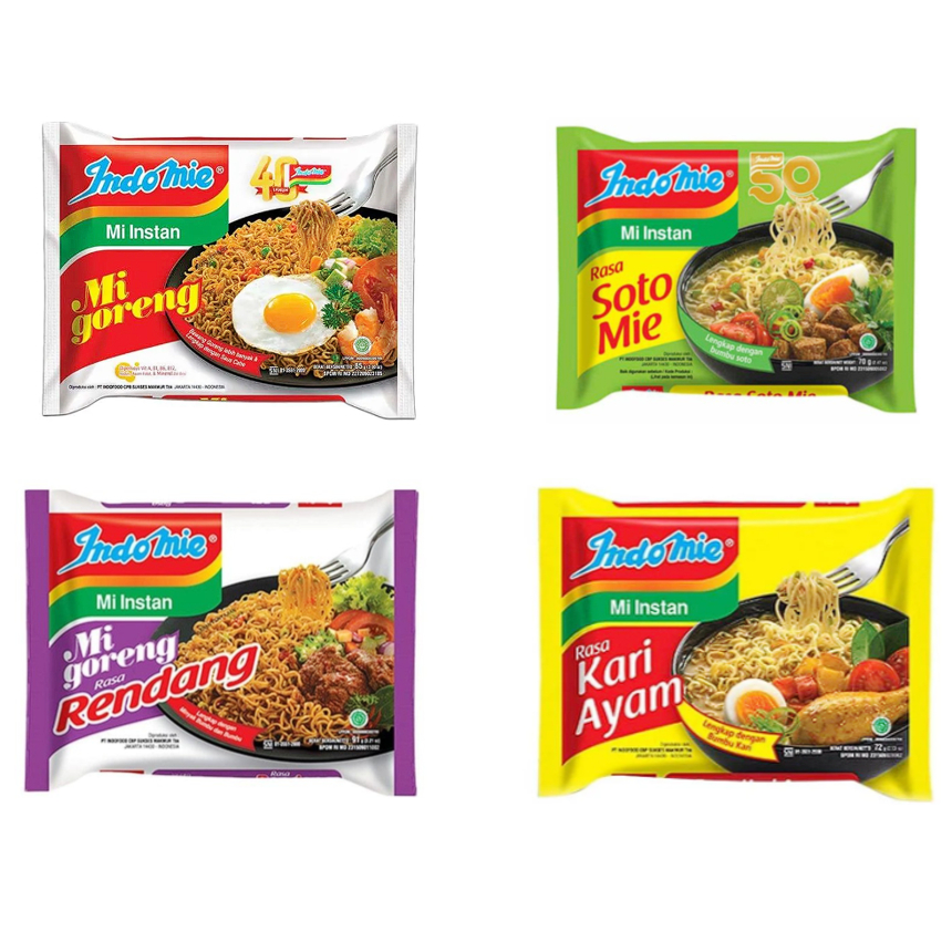 

Indomie goreng soto rendang kari ayam