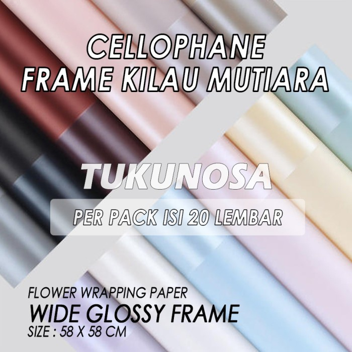 

PERPACK FLOWER WRAPPING PAPER WIDE GLOSSY FRAME CELLOPHANE BUKET