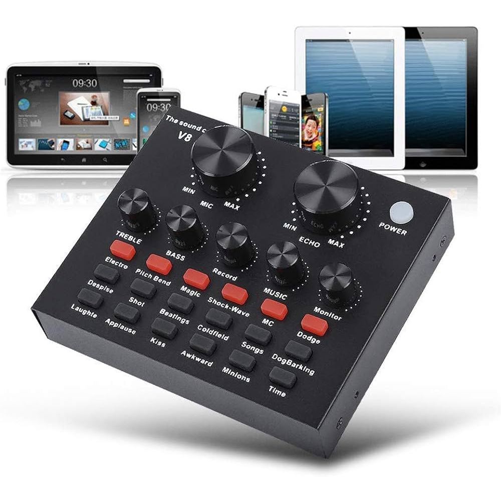 Mixer Audio Soundcard v8 bluetooth