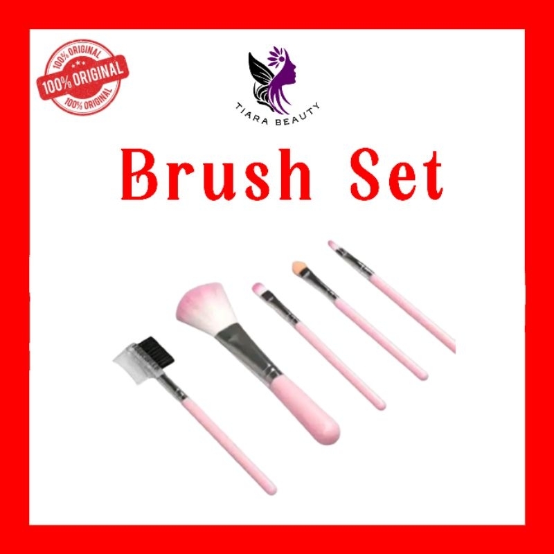 kuas set / brush set isi 5 pcs 100% ori