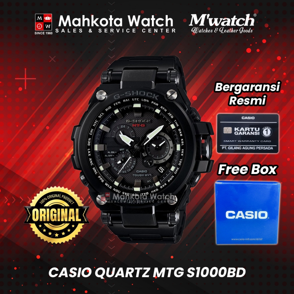 JAM TANGAN PRIA CASIO G-SHOCK MTG-S1000BD-1ADR ORIGINAL