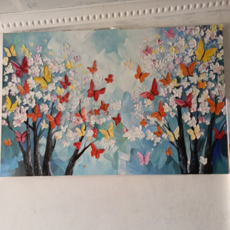 lukisan abstrak minimalis modern