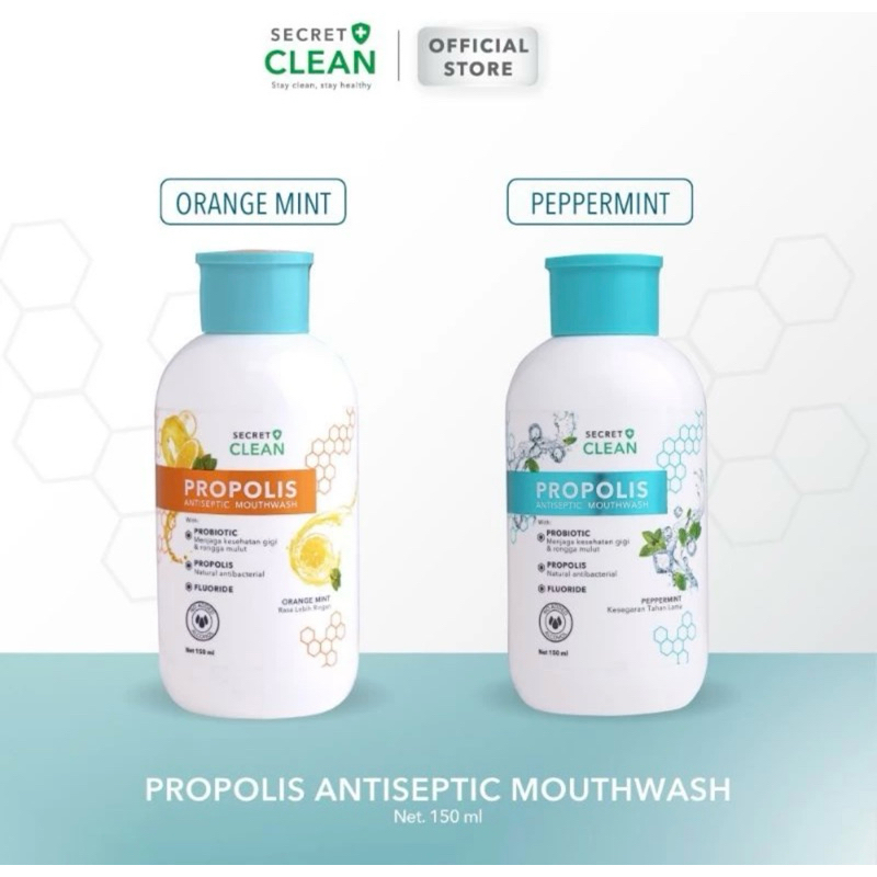 secret clean propolis antiseptic mouthwash