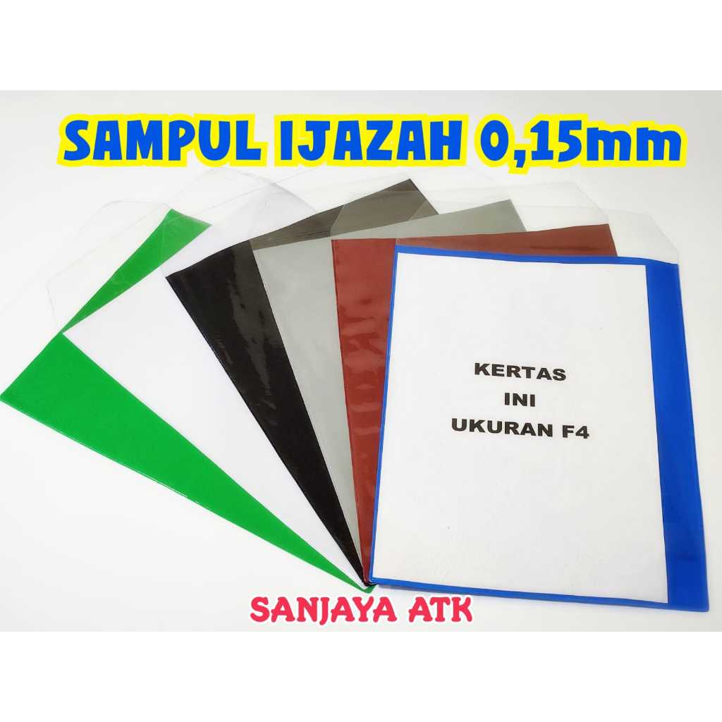 

Sampul ijazah tebal 0.15mm untuk ukuran folio dan A4