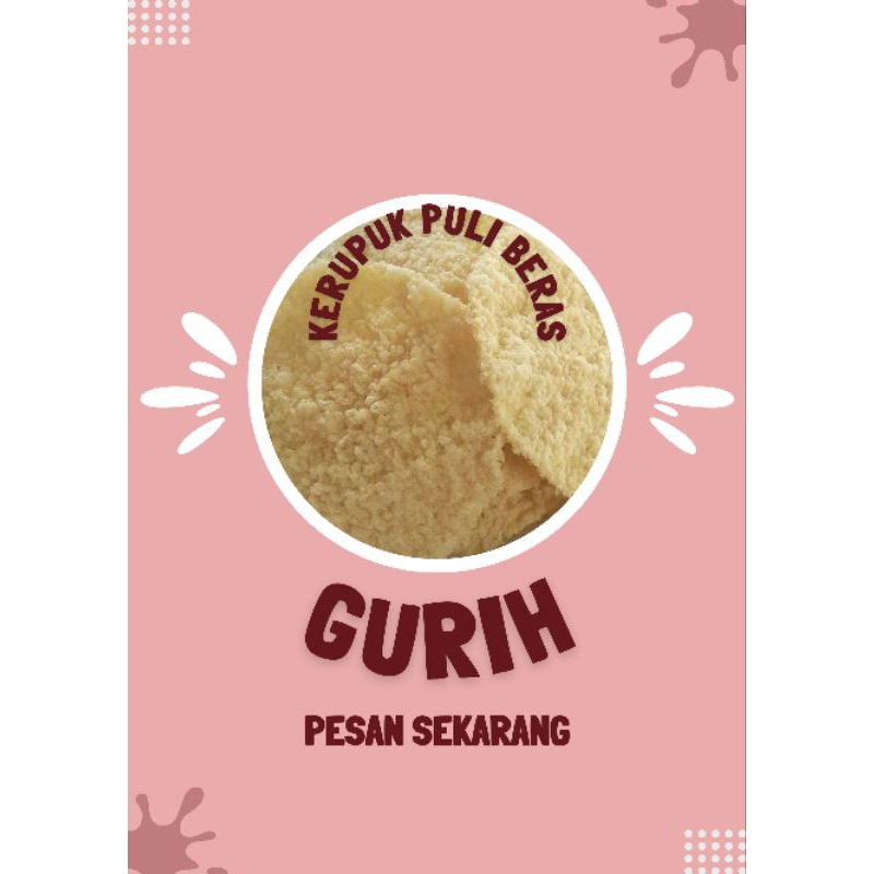 

kerupuk puli beras mentah