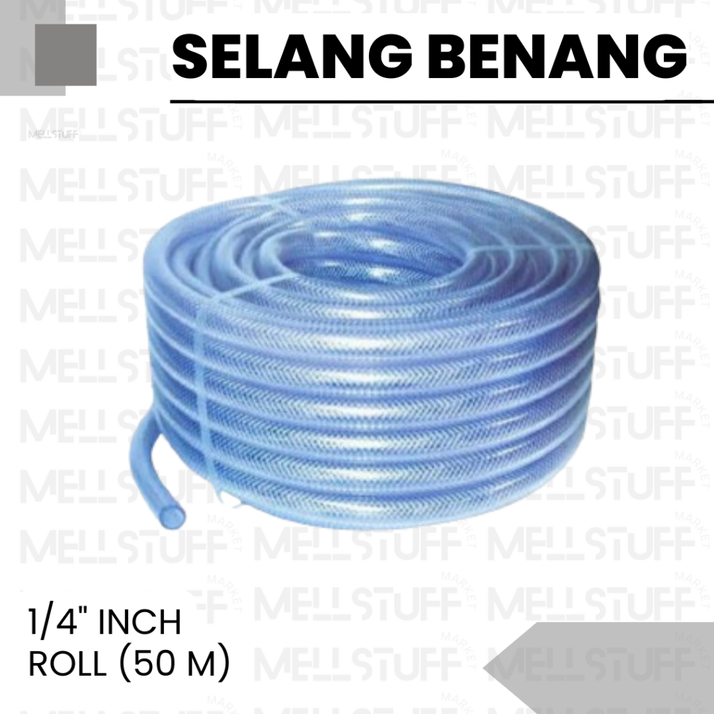 Selang Benang Air Taman 1/4" Inch 50 Meter Selang Benang