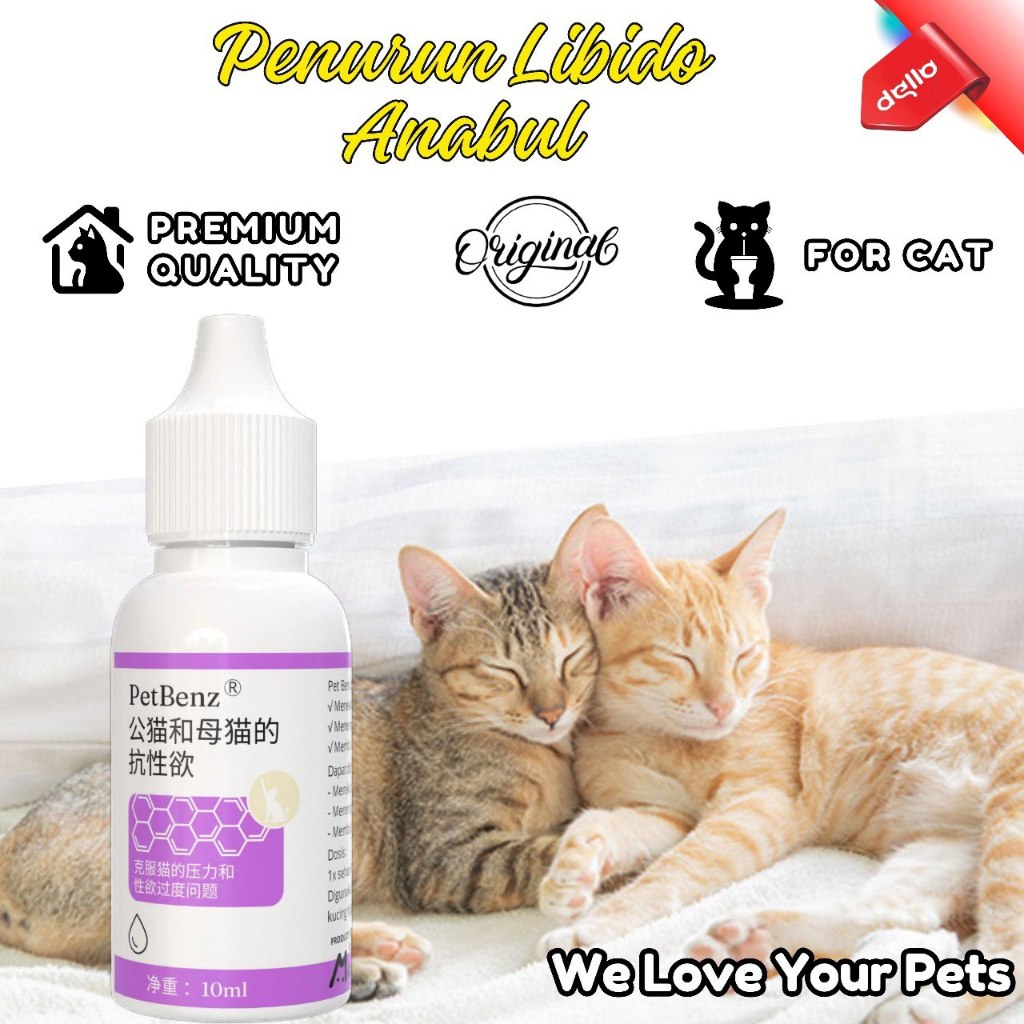 Libido Drops Obat Penurun Birahi Libido Kucing Jantan Betina DELLO