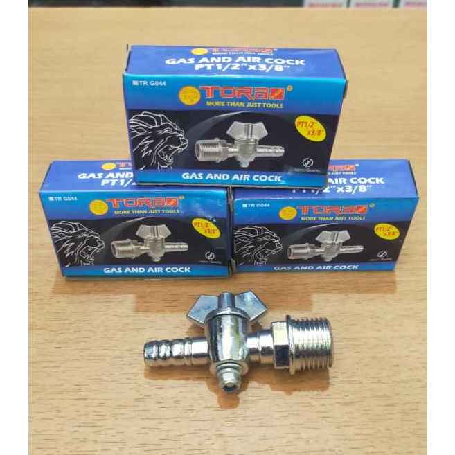 TORA G044 Gas Air Cock 1/2 x 3/8 inch (Kran Gas Kompor/LPG) TORA TR044