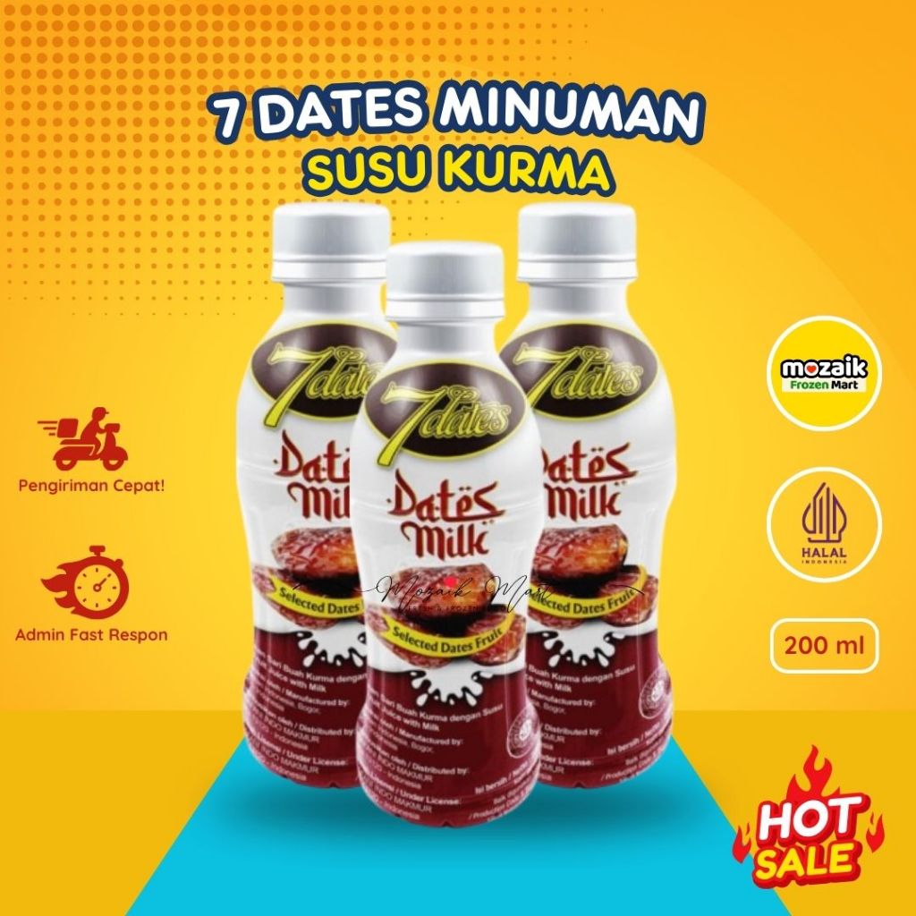 

7 Dates Susu Kurma 200ml Frozen Mart Frozen Food Palembang