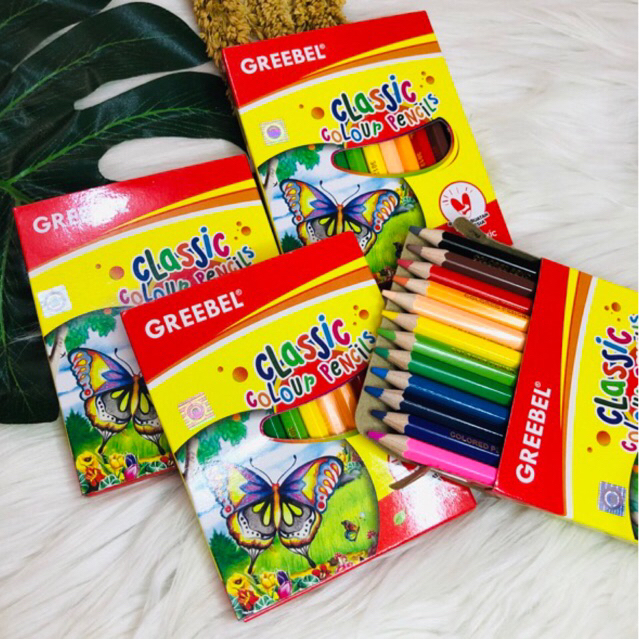 

PENSIL WARNA GREEBEL PENDEK ISI 12 WARNA