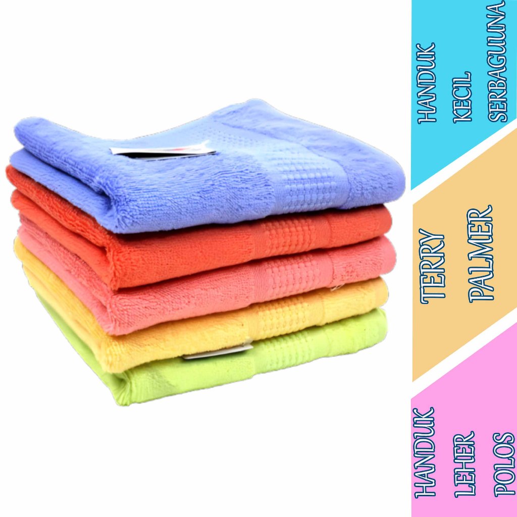 Handuk Kecil Serbaguna - Handuk Terry Palmer - Handuk Leher Polos
