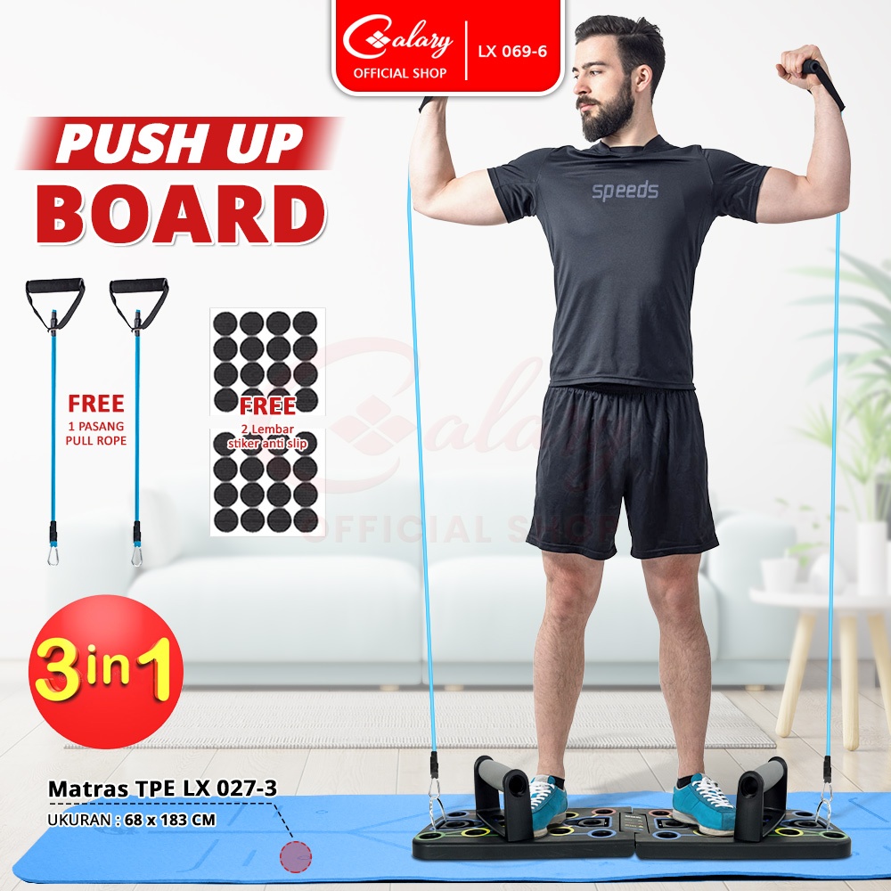 SPEEDS Push Up Board Stand Bar Fitness Press Handles Portable 069-6