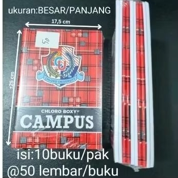 

Buku Tulis Chloro Boxy Campus @50 lembar 13 buku (10 buku NEW, SEALED + 3 buku NEW unsealed)