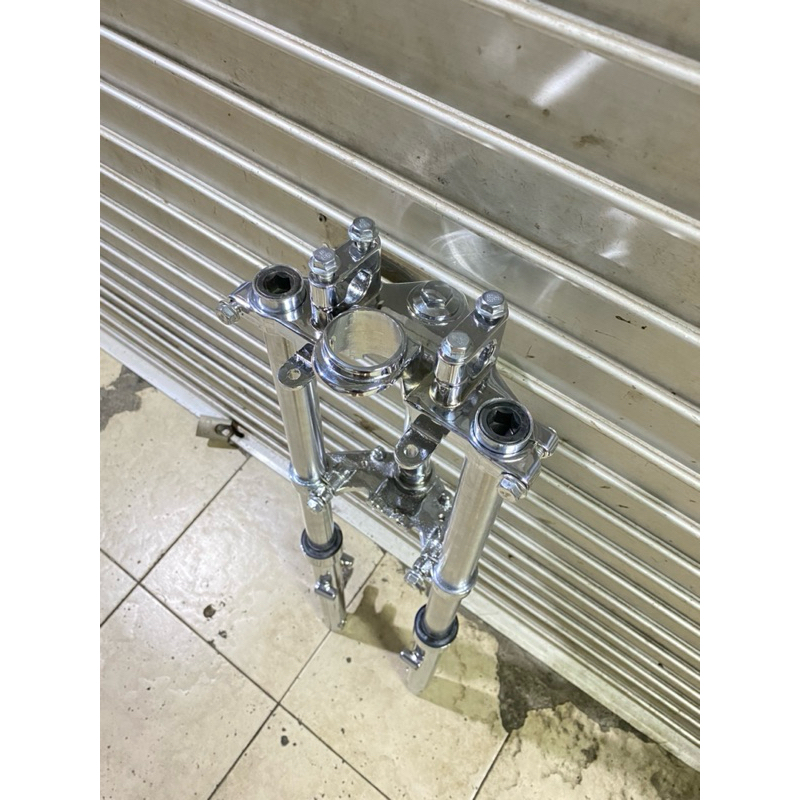 shok skok shock depan yamaha rx king new crome shok depan rx king chrome