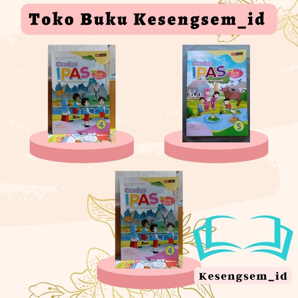 Buku Cerdas IPAS Kelas 4, 5, 6 SD/MI Kurikulum Merdeka - Pustaka Mulia