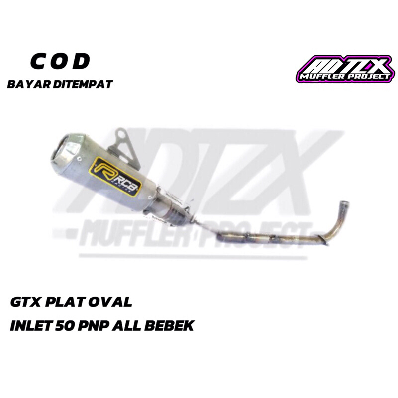 KNALPOT GTX RCB Buat supra x /Supra 125 / Supra fit / karisma / Blade / Revo / Astrea / C70 / win100
