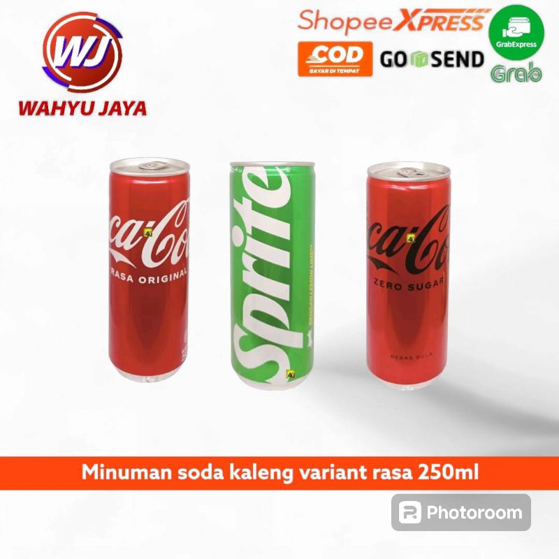 

Minuman soda kaleng sprite,coca cola slim,coca cola zero 330ml