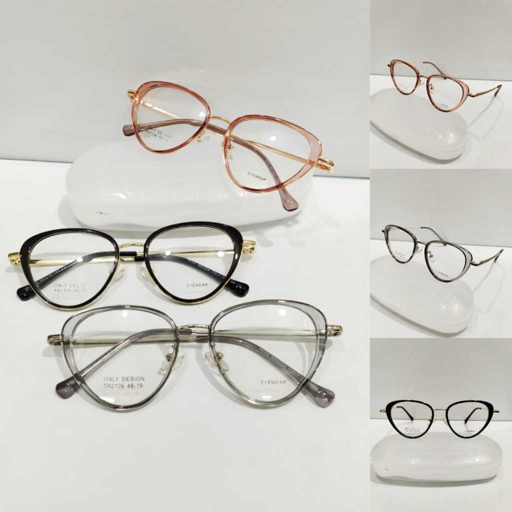 Frame kacamata bingkai kacamata cat eye terbaru tangkai per