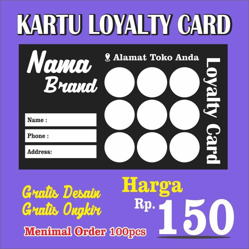 

Kartu Member/Kartu Loyalty Card/Kartu Discon/Kartu Pelanggan