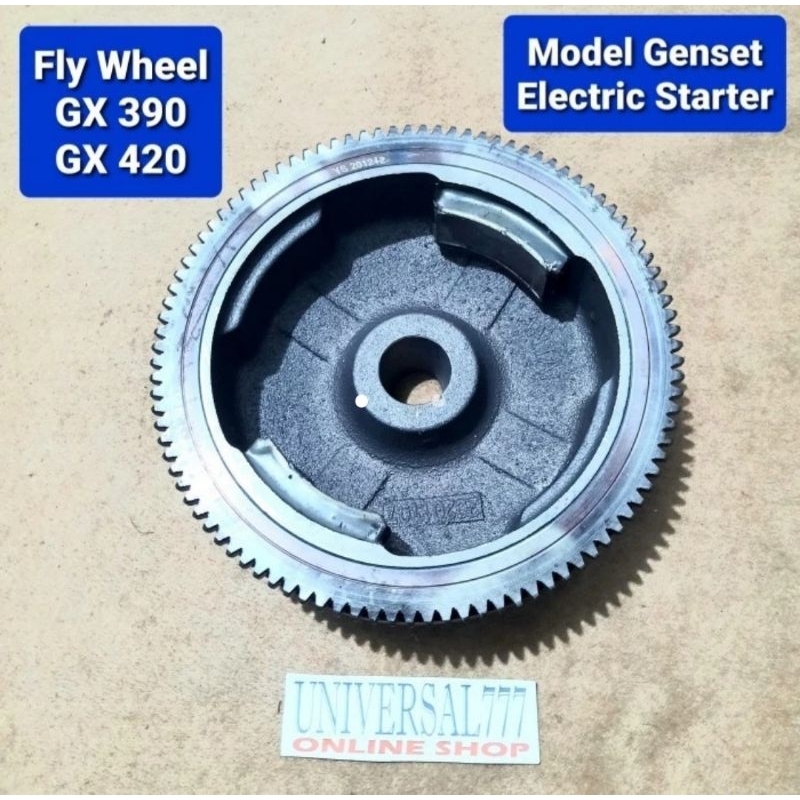 GX390 GX420 Fly Wheel Electric Starter HONDA GX 390 420 Bandul Roda Gila Angin Model Genset 5000 700