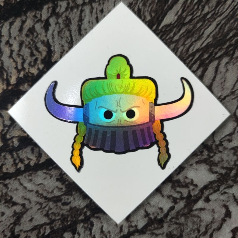 

Stiker Hologram One Piece Jack Square