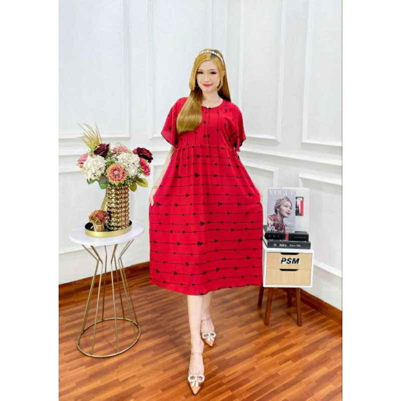 Daster Motif Garis Love Terkini (Daster Viral)